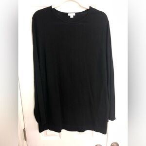 J. Jill black A line sweater women’s size large classic cotton‎ blend